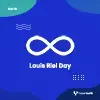 Social Media graphic celebrating Louis Riel Day