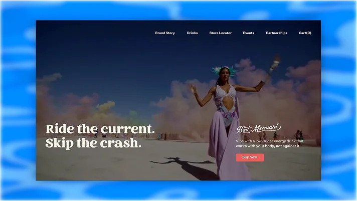 Bad Mermaid Website Redesign