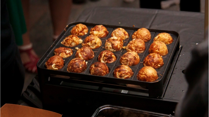 Takoyaki being sold at the event